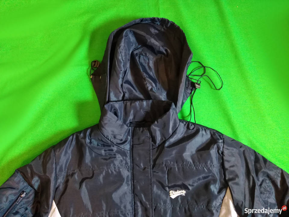 Granatowobiała kurtka amerykańskiej sportowej Warszawa