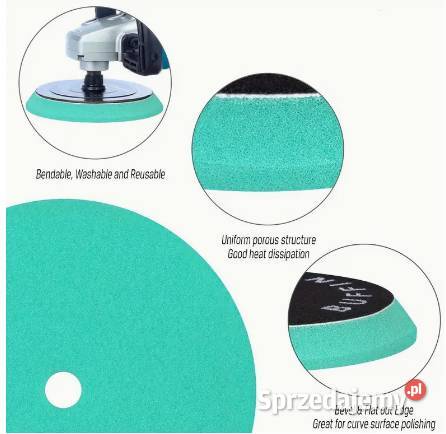 Pady polerskie 150 mm127mm 3 sztuki twarda Inczew