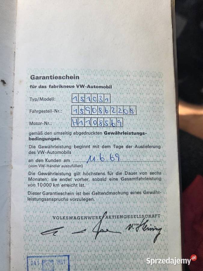 Vw Garbus Cabrio 69567km Gostynin