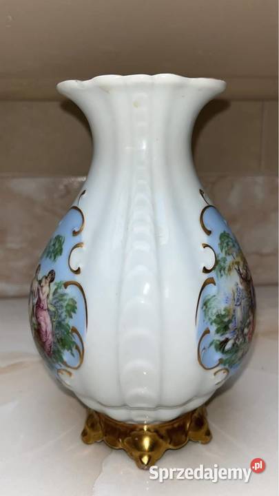 Wazon z białej porcelany Karlskrona Szwecja Porcelana i szkło Porcelana i szkło pomorskie Gdańsk
