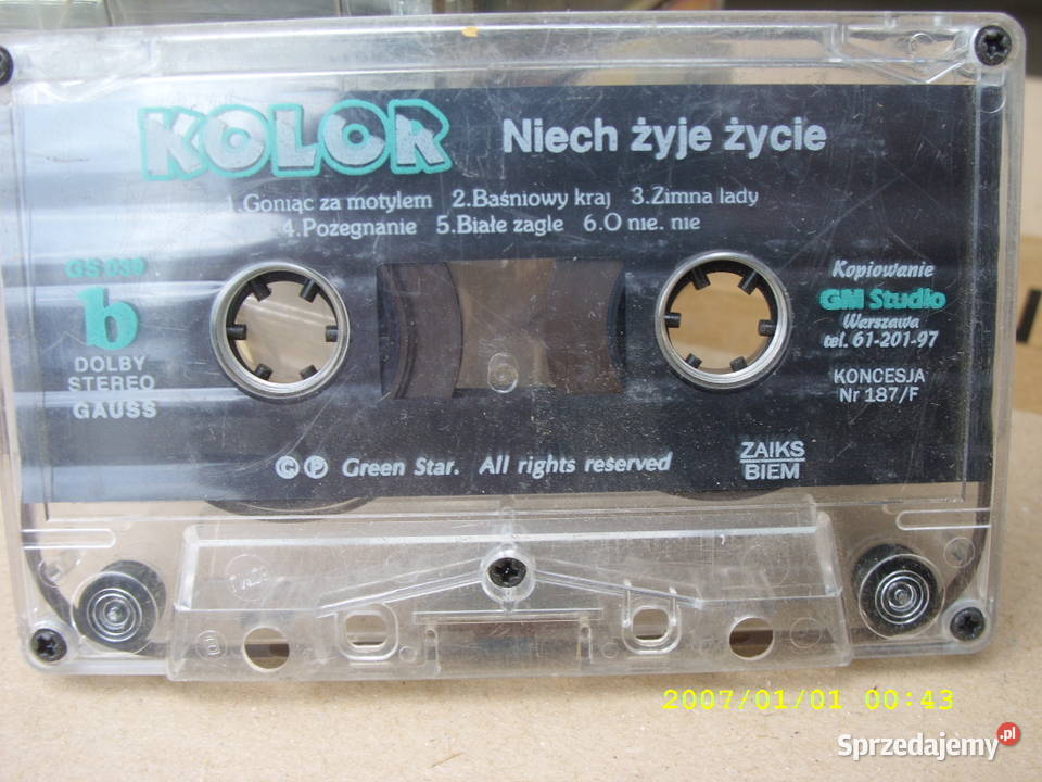 DISCO CAS KOLOR NIECH ZYJE ZYCIE bez okladki Wołów sprzedam