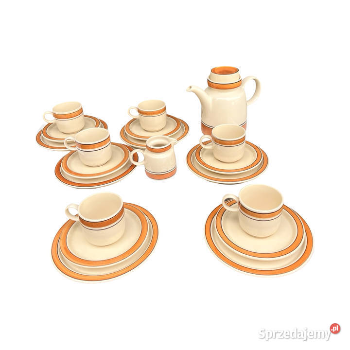 Serwis do kawy 6 osób Melitta Niemcy lata 70 Warszawa