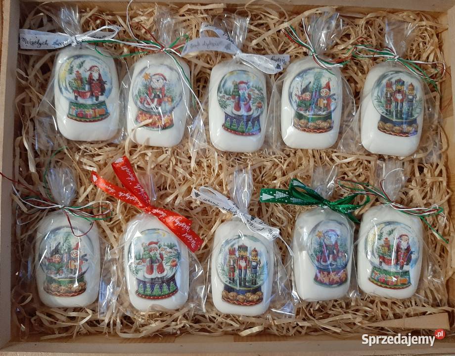 Mydełko decoupage Boże Narodzenie handmade zachodniopomorskie