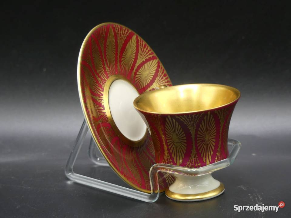 Zjawiskowa bogato złocona mokka Alka niemal wielkopolskie Poznań