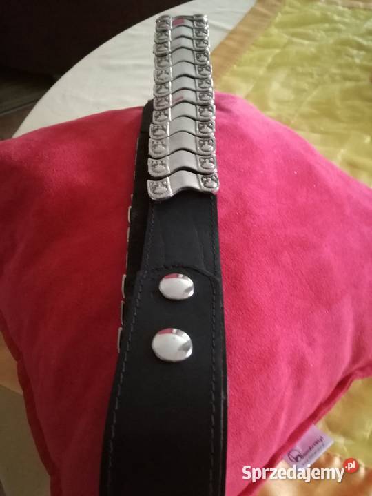 Pasek w kolorze czarnym połączony ze srebrnym Paski Lublin