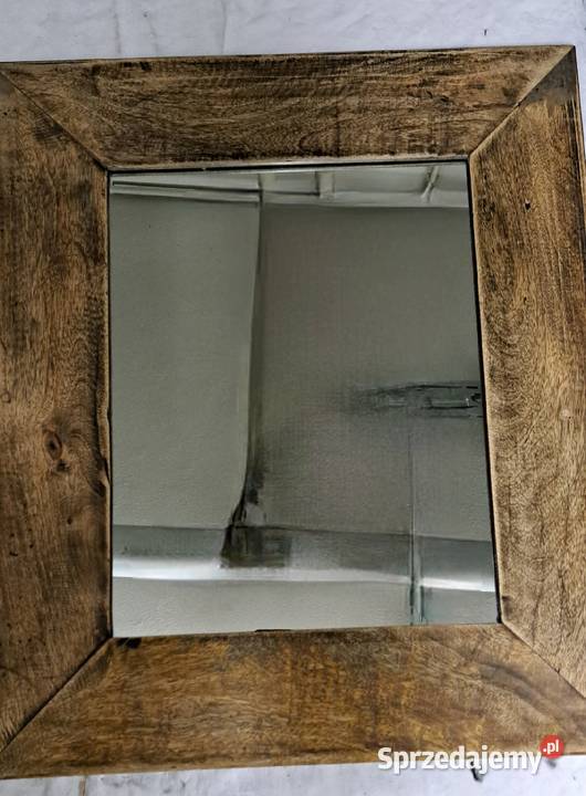 Lustro w starej drewnianej ramie inny kolor sprzedam