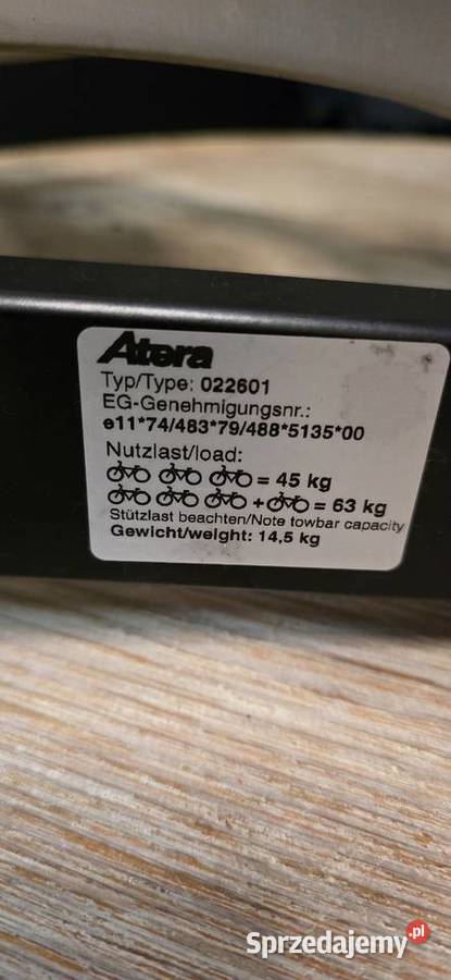 Bagażnik na rowery Atera Strada Delux 3 Raszków