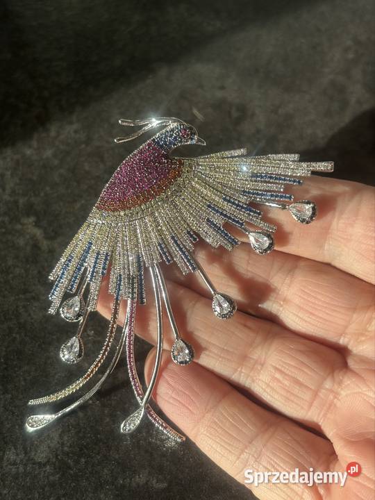 Ptak Feniks elegancka broszka Broszki Kraków