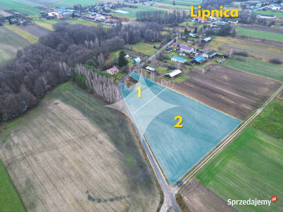 2 działki obok siebie MPZP WZ Lipnica