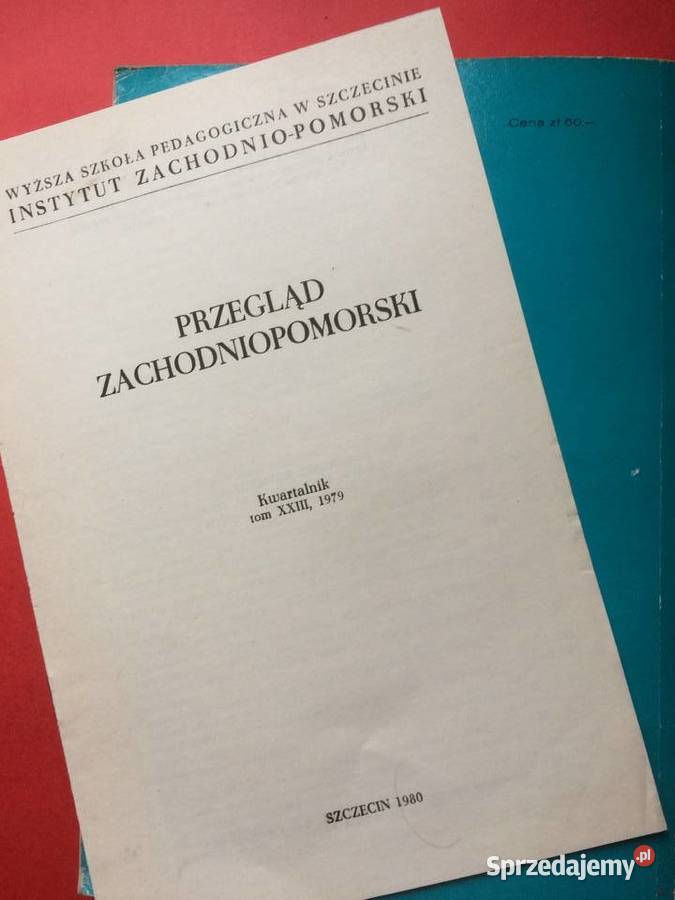 3189 Przegląd Zachodniopomorski Rocznik XXIV Szczecin