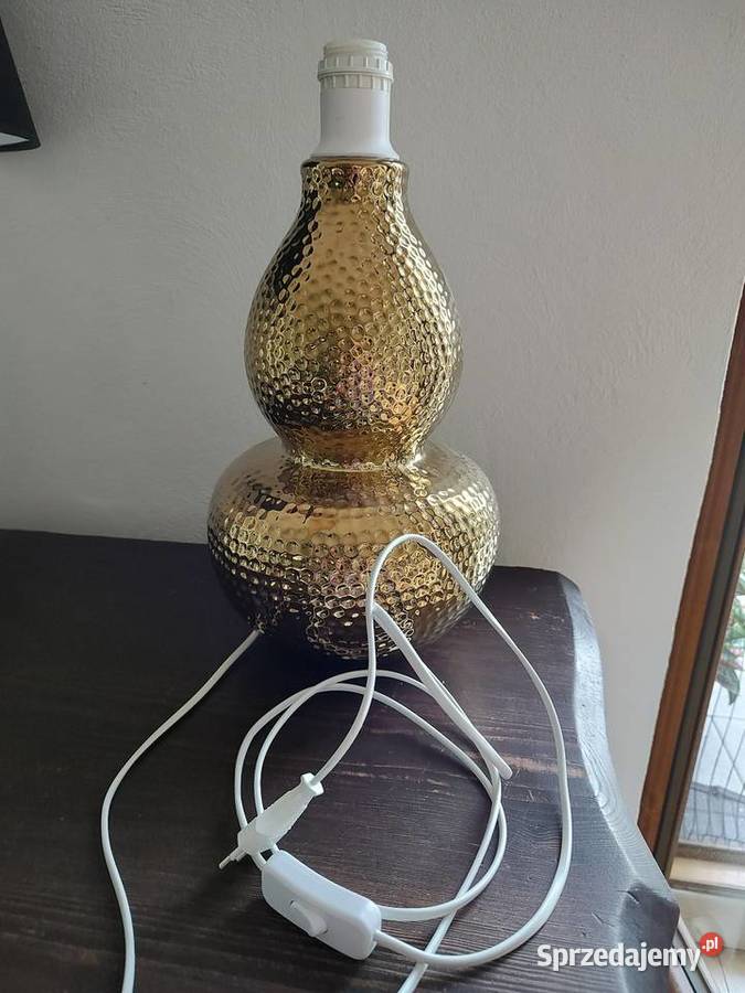 Podstawa lampy ceramiczna złota styl indyjski Lampy stołowe i nocne Dom i Ogród dolnośląskie Legnica