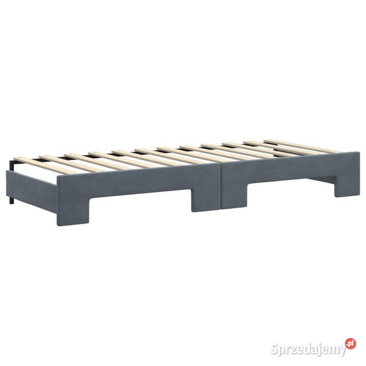 Sofa rozsuwana ciemnozielona aksamit 80x200 Warszawa