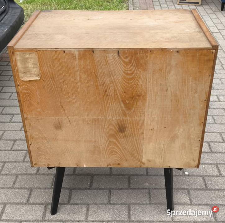 Stolik szafka żyłka lata 60 te PRL mazowieckie Warszawa sprzedam