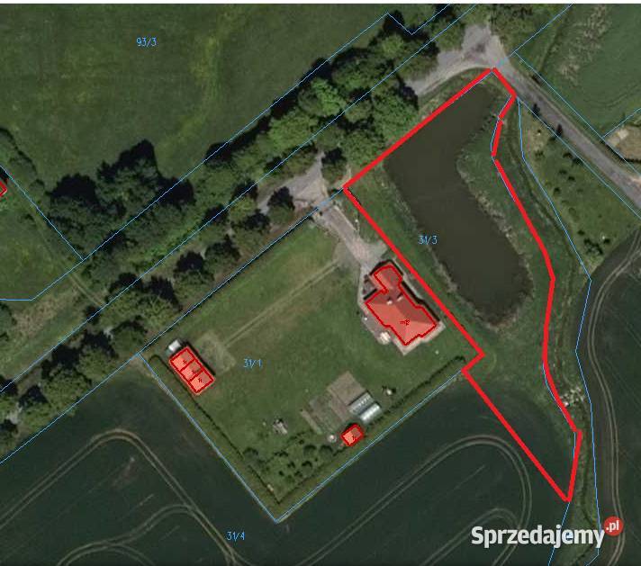Działka 3287 m2 ze stawem Mazury 56m Niedziały