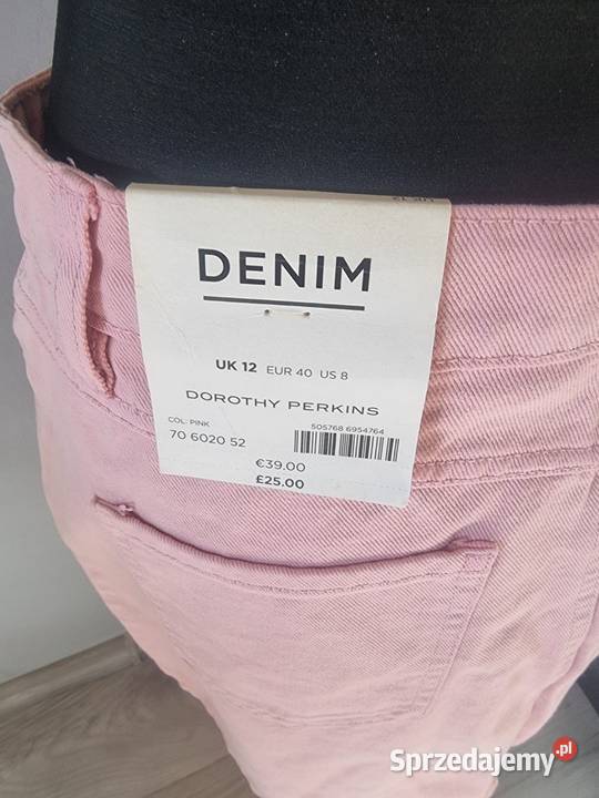 Różowa spódnica jeansowa Dorothy Perkins L Dorothy Perkins