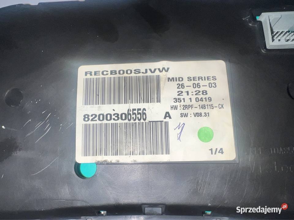 Licznik zegar Renualt Megane II 16 16v Ostrzeszów