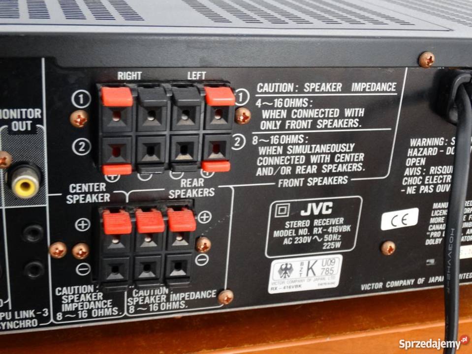 Amplituner JVC RX416 mocny 225 wat WYSYŁKA Jasło