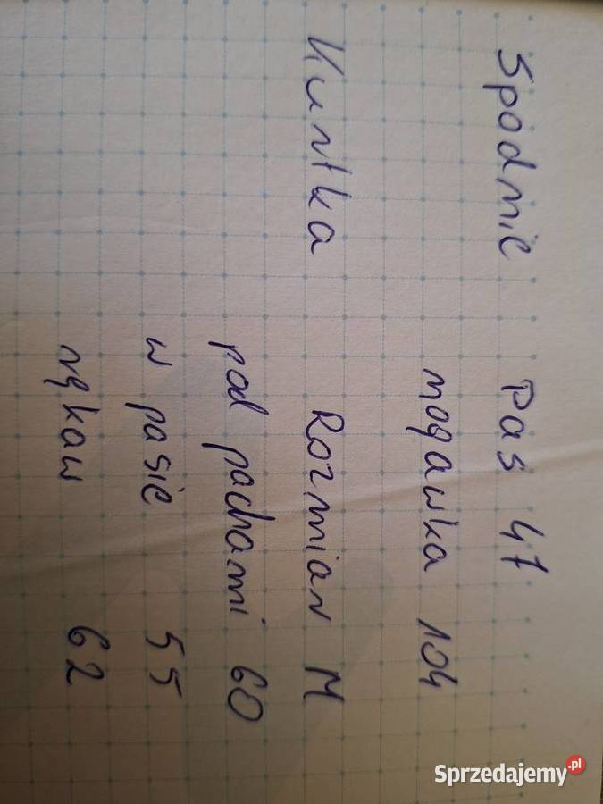 Kurtka spodnie Tolniki Wielkie sprzedam