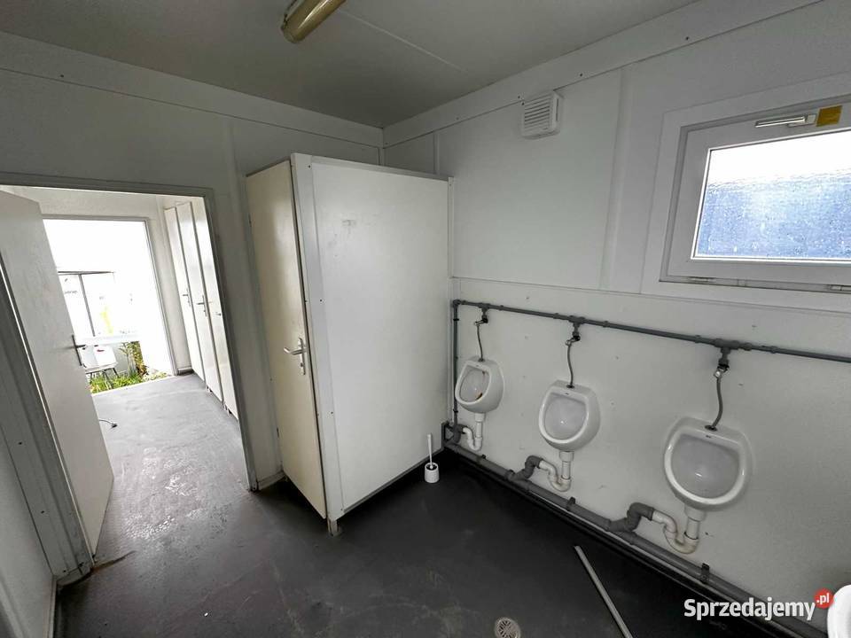 KONTENER SANITARNY WYPOSAŻONY 4x WC 3x PISUAR 2x