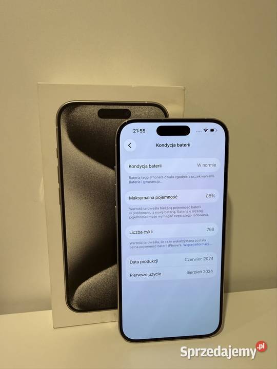 iPhone 15 Pro 128GB Biały wielkopolskie Kalisz