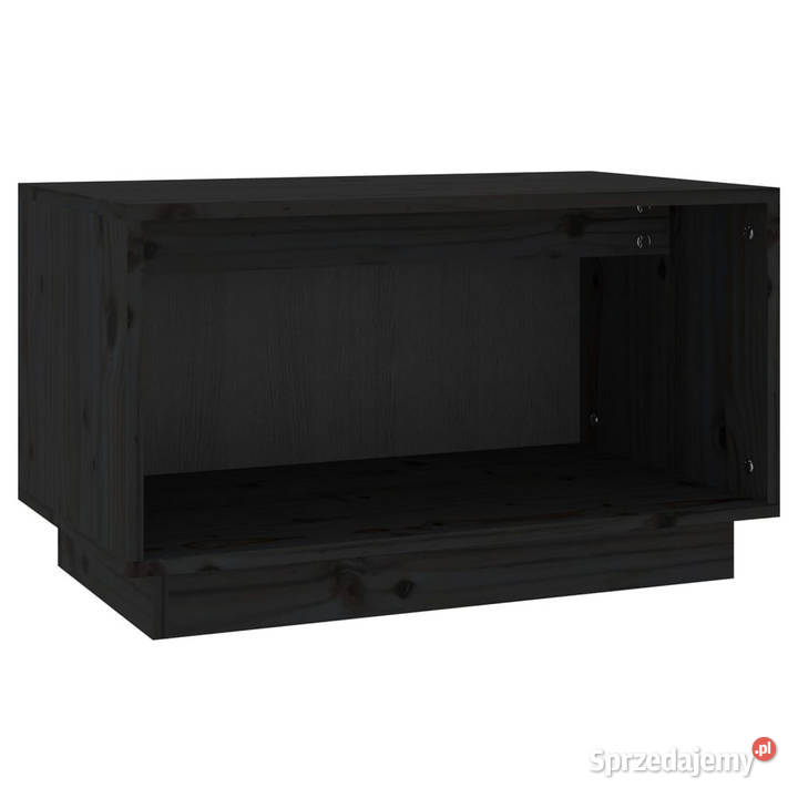 Szafka pod telewizor czarna 60x35x35 lite drewno Warszawa