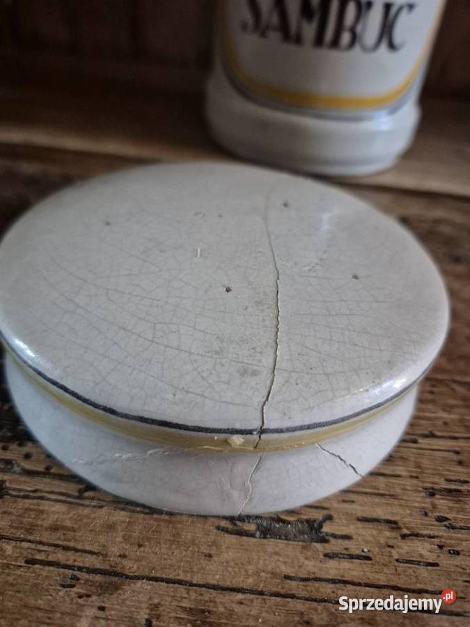 Ceramiczny malowany pojemnik apteczny Ścibórz