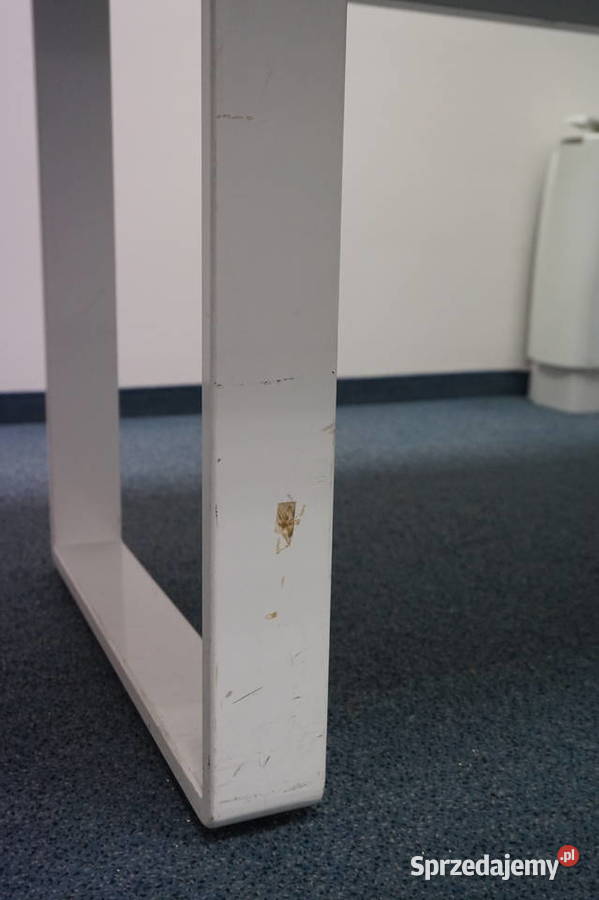 Duży stół konferencyjny w kolorze białym Wrocław sprzedam