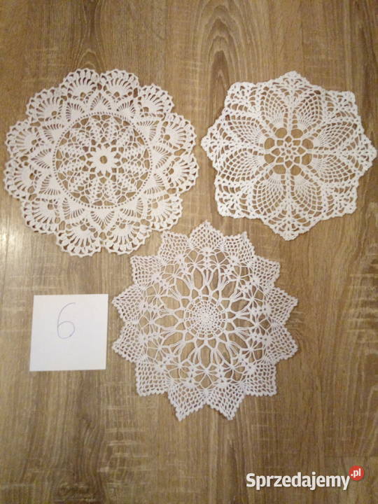 Serwetki Serwety Podkładki na Stół Szydełkowe