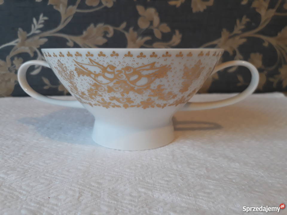 Biała delikatna bulionówka Rosenthal na ślub Gdańsk