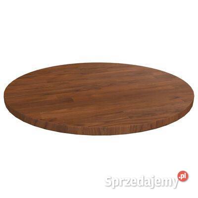 vidaXL Okrągły blat do stolika ciemnobrązowy Warszawa