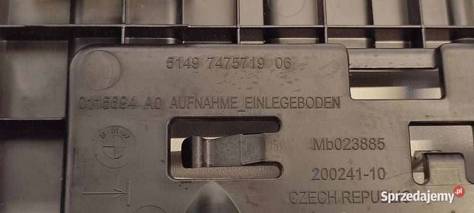 BMW F44 218I MOCOWANIE PODŁOGI BAGAŻNIKA 7475719 osobowe Uchwyty fabryczne