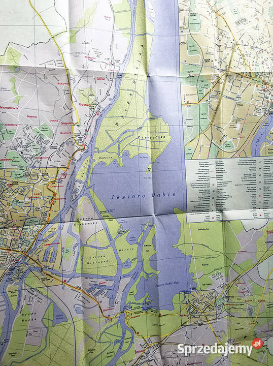 Skarby PRLu Szczecin Plan miasta Szczecina 1977