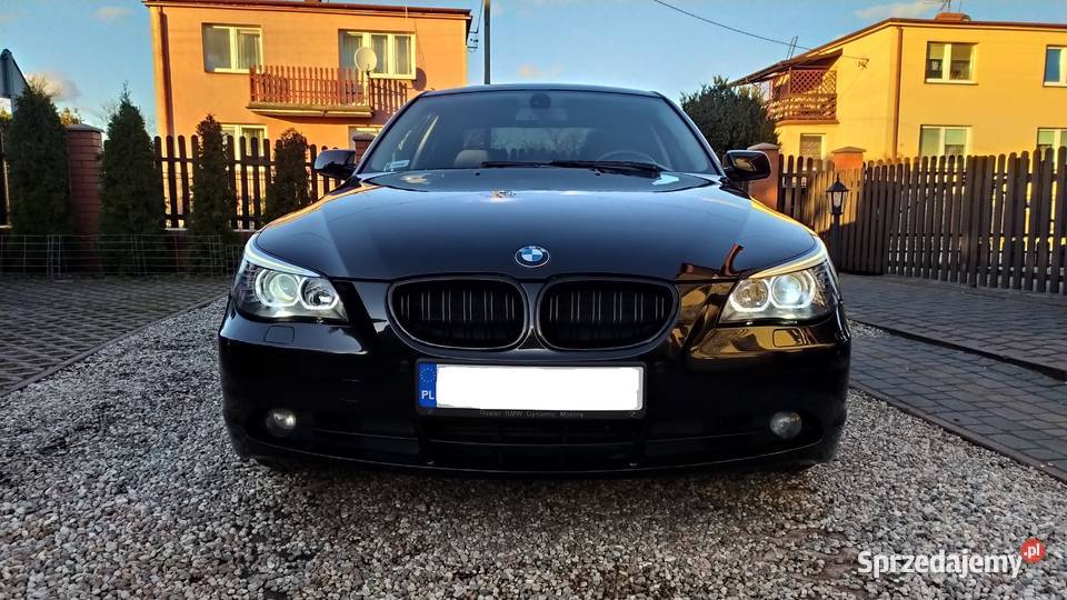 BMW e60 530D Czarna Sedan Manual Led Ringi Xenon kujawsko-pomorskie Toruń