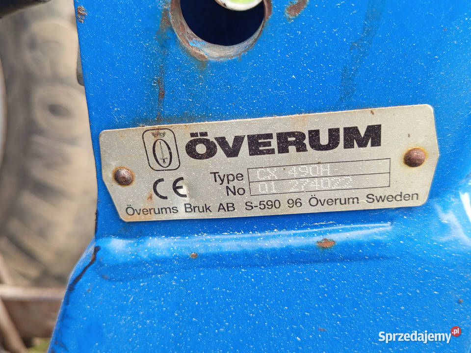 Pług obrotowy 4 skibowy OVERUM CX 490H duże nieuszkodzony pomorskie