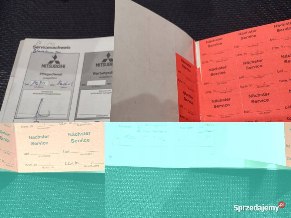 Mitsubishi Colt 89 Książka Gwarancyjna Serwisowa Łódź