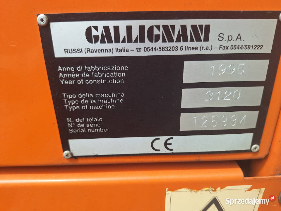 Prasa łańcuchowa Gallignani 3120 Szlachcin