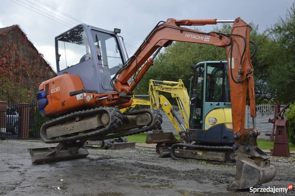 Minikoparka mini koparka HITACHI EX30 Z 2001r 3T łódzkie Złoczew