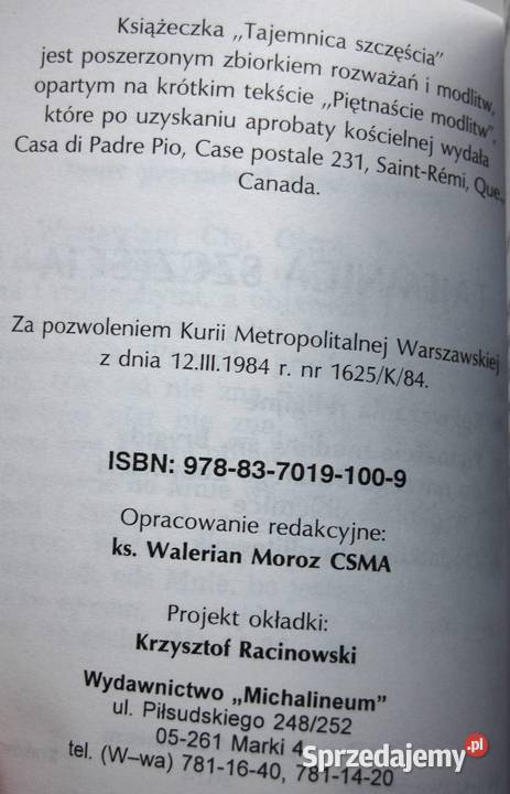 Tajemnica Szczęścia św Brygida Szwedzka Lublin