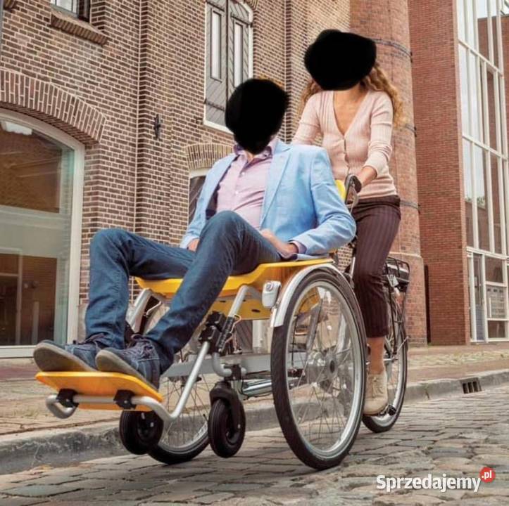 Riksza rower z wózkiem inwalidzkim Rollfiets Jarocin