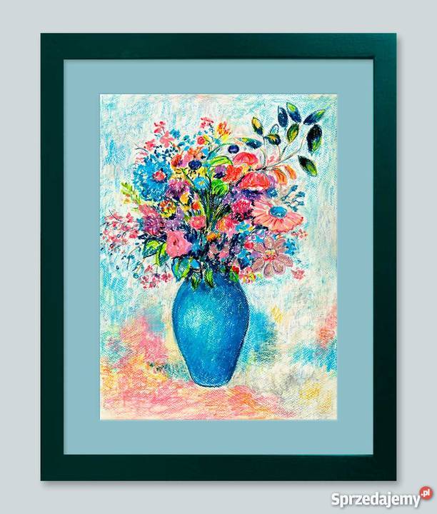 obraz pastele olejne kwiaty Joarta obrazy Malarstwo Karpacz