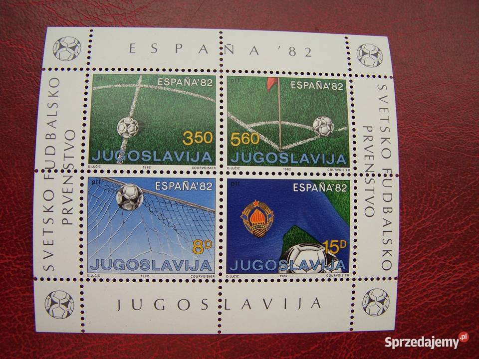 Jugosławia 1982 MNH Sport piłka nożna MŚ Espoana Tychy