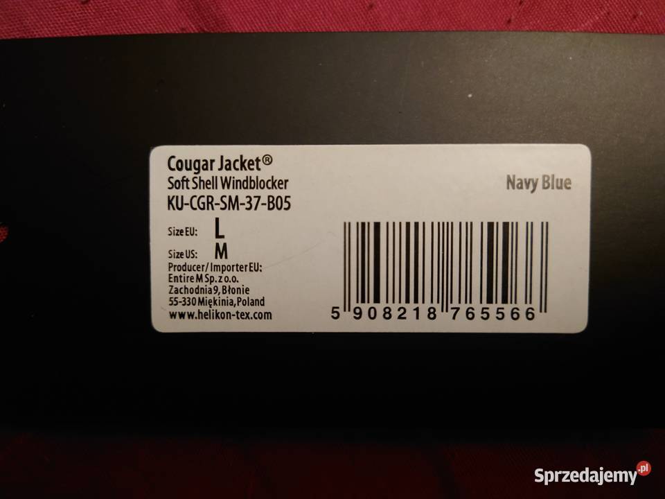 Kurtka HelikonTex Cougar Softshell Windblocker Inny rodzaj śląskie