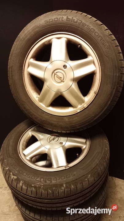 Koła OPEL alufelga 15 5x110 opony letnie Dunlop osobowe podkarpackie Rzeszów