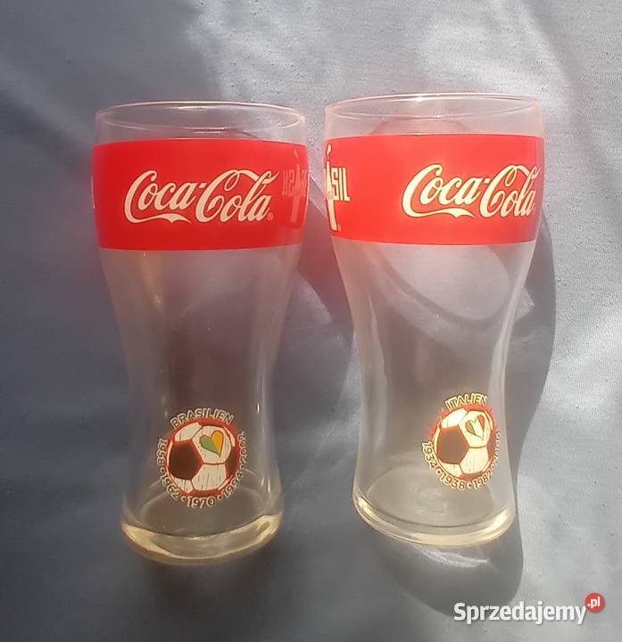 Dwie kolekcjonerskie kibicowskie szklanki Coca Koźminek sprzedam