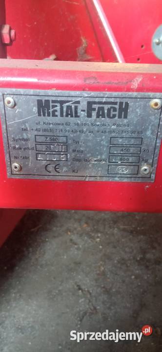 Owijarka MetalFach Z560 Maszyny zielonkowe mazowieckie Bogdany Wielkie