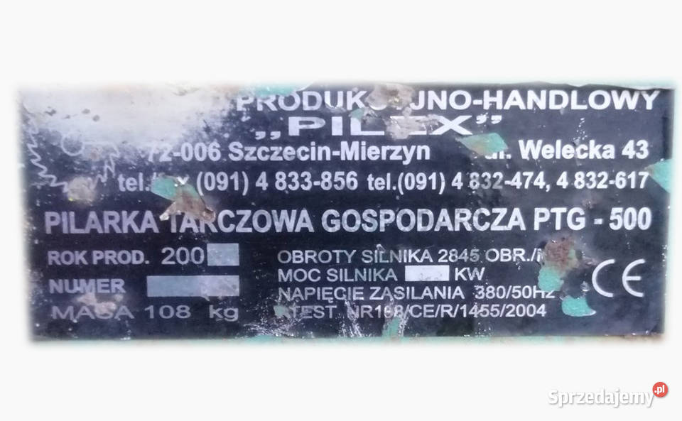 Stołowa pilarka tarczowa PTG500 nowa kosztuje Bochnia