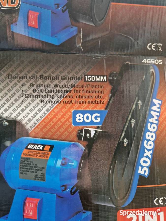 SZLIFIERKA STOŁOWA TARCZOWOTAŚMOWA 150686 Głogowa