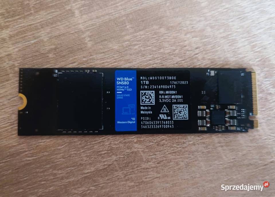 WD SN580 1TB M2 PCIe Gen4 NVMe