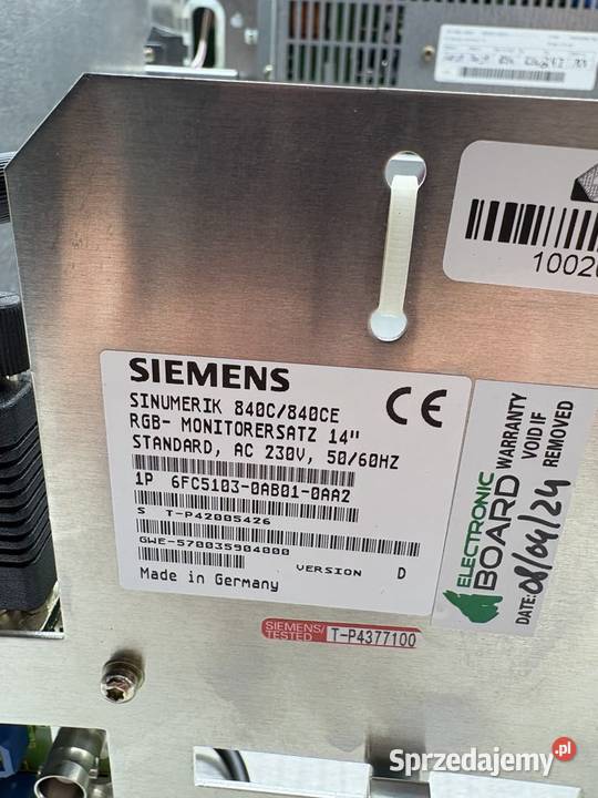 Siemens 6FC51030AB010AA2 RGB Monitor Refubrished mazowieckie