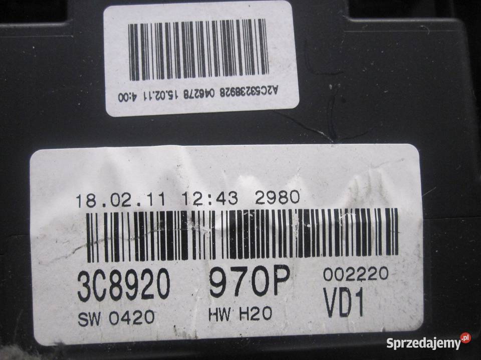 VW PASSAT CC 11r licznik zegary 3C8920970P świętokrzyskie sprzedam
